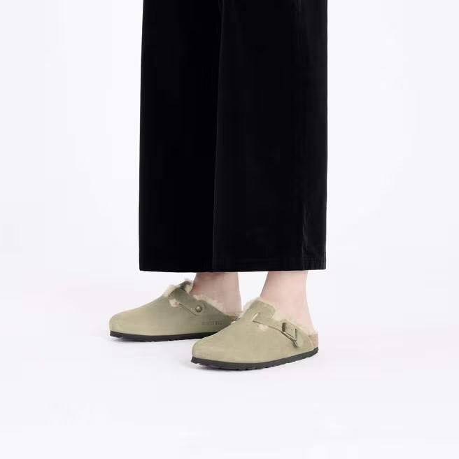 birkenstock  boston shearling narrow | taupe