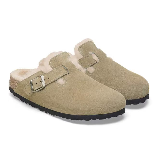 birkenstock  boston shearling narrow | taupe