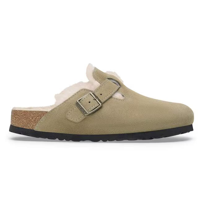 birkenstock  boston shearling narrow | taupe