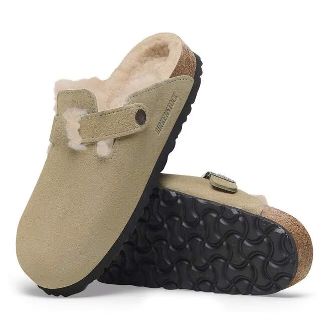birkenstock  boston shearling narrow | taupe