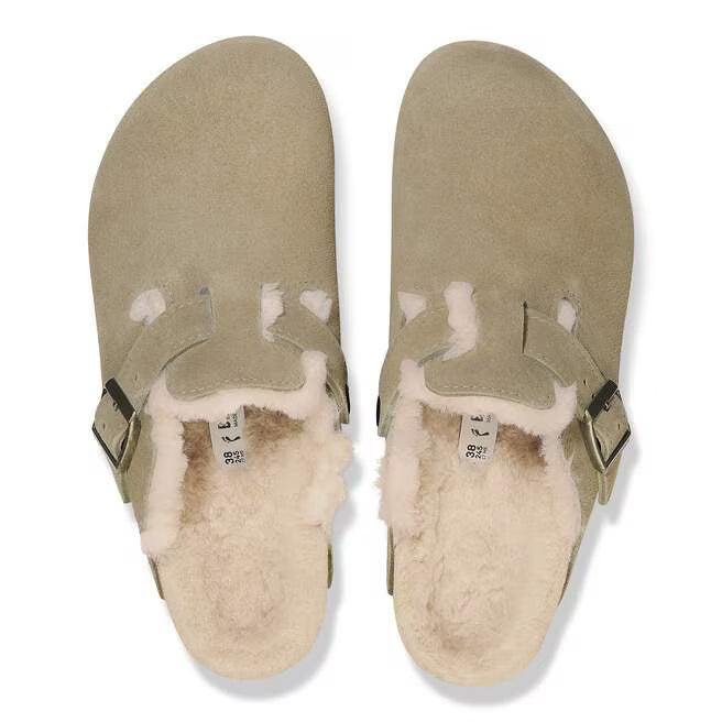 birkenstock  boston shearling narrow | taupe