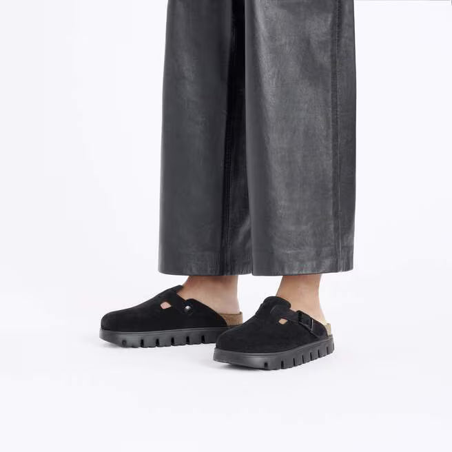 birkenstock boston chunky narrow women's | black