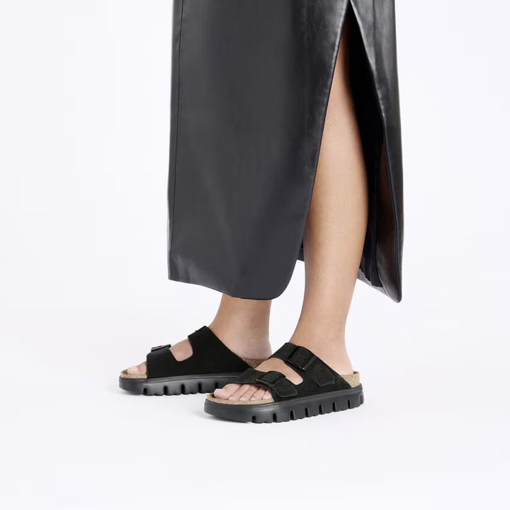 birkenstock arizona chunky women's | black/black