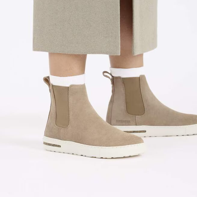 birkenstock bend chelsea | taupe suede