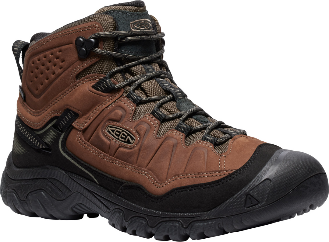 keen targhee iv waterproof men's | bison black