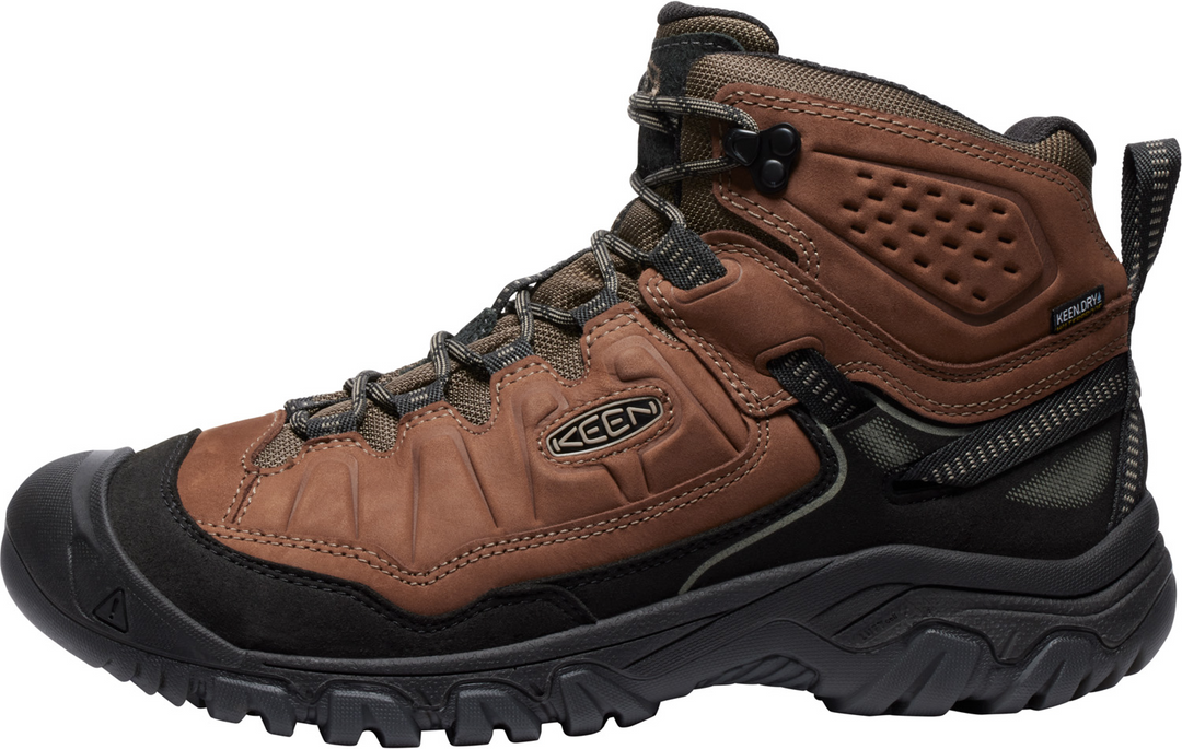 keen targhee iv waterproof men's | bison black