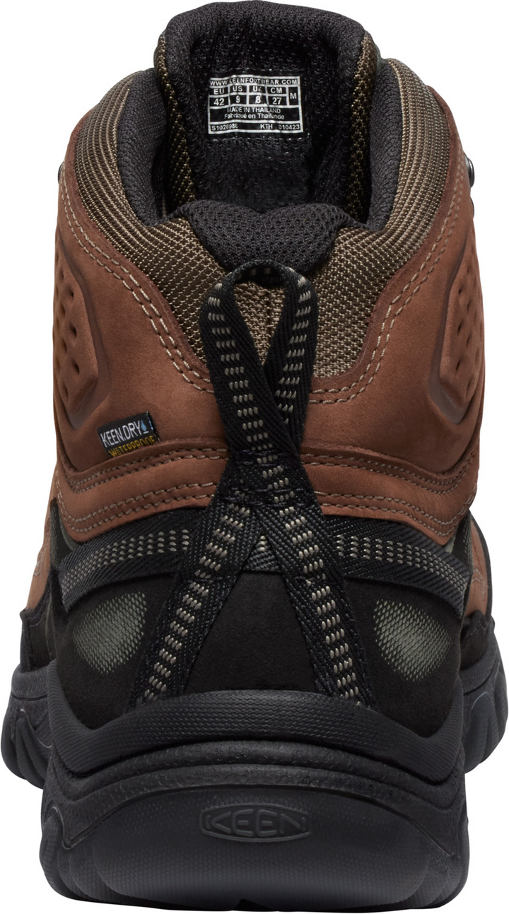 keen targhee iv waterproof men's | bison black