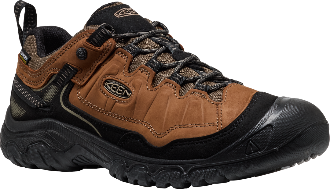 keen targhee iv waterproof men's | bison black