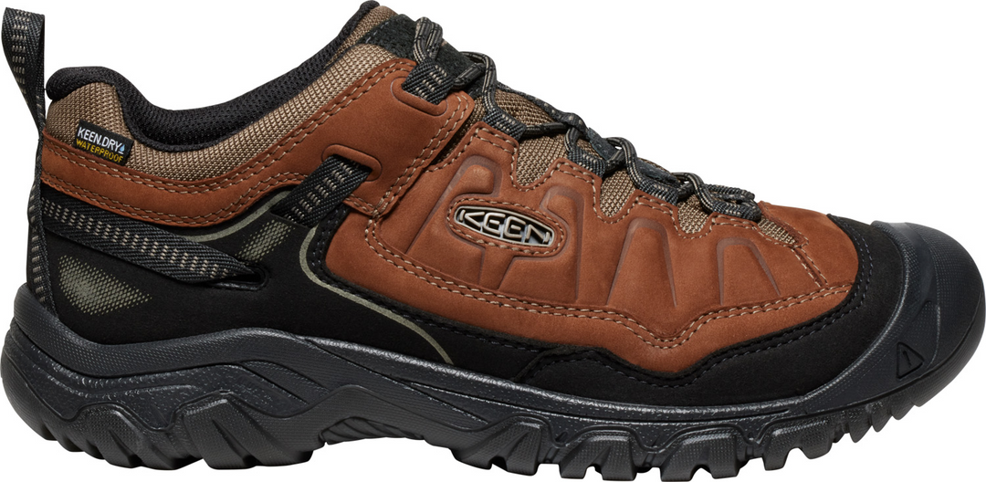 keen targhee iv waterproof men's | bison black