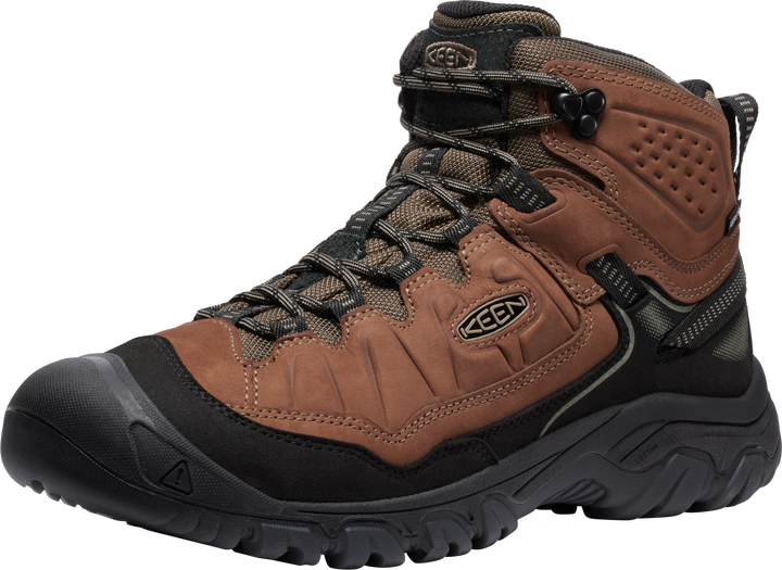 keen targhee iv waterproof wide men's | bison black