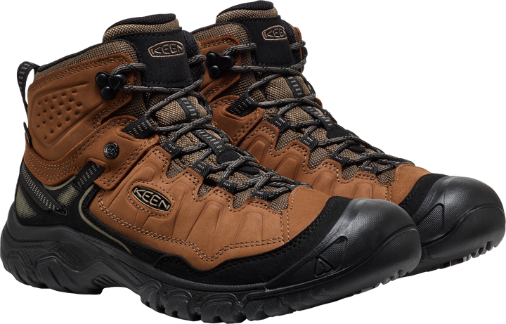 keen targhee iv waterproof wide men's | bison black