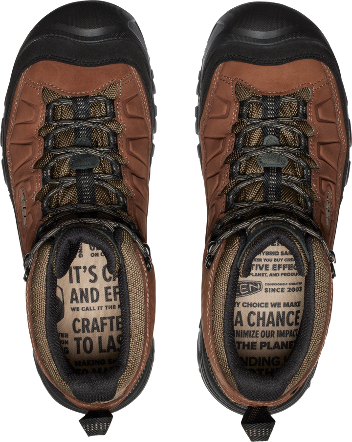 keen targhee iv waterproof wide men's | bison black