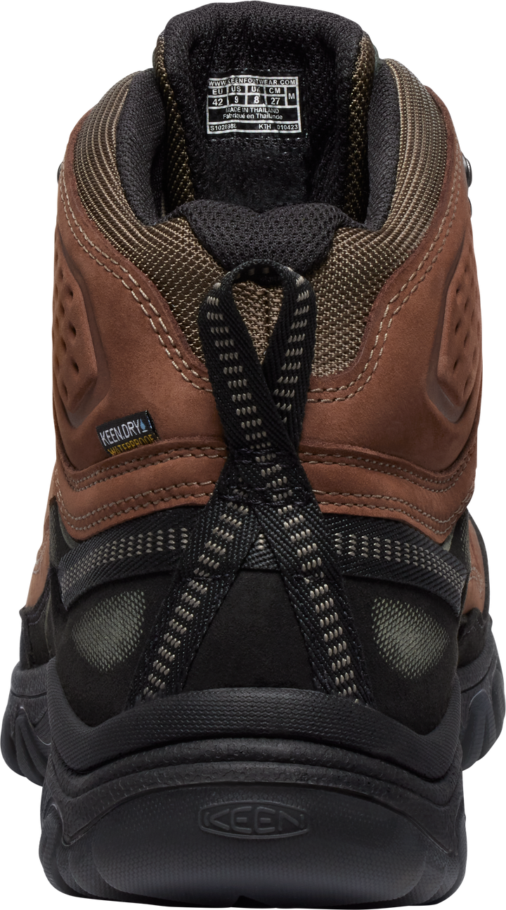 keen targhee iv waterproof wide men's | bison black