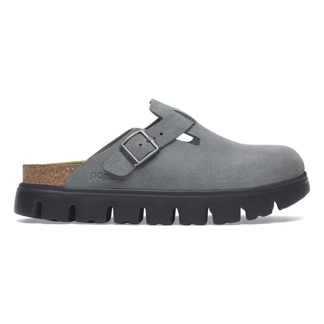 birkenstock boston chunky suede leather | 
