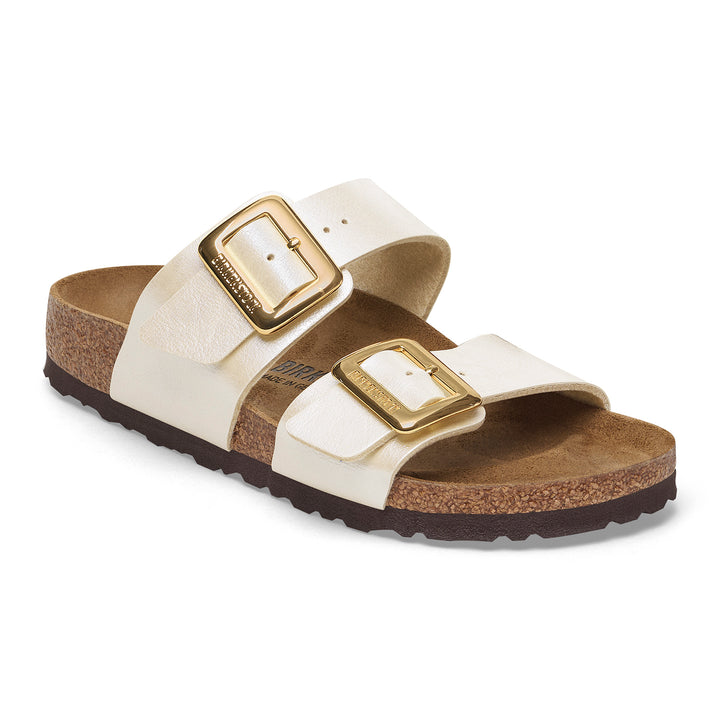 birkenstock sydney luxe buckle women's | graceful pearl white