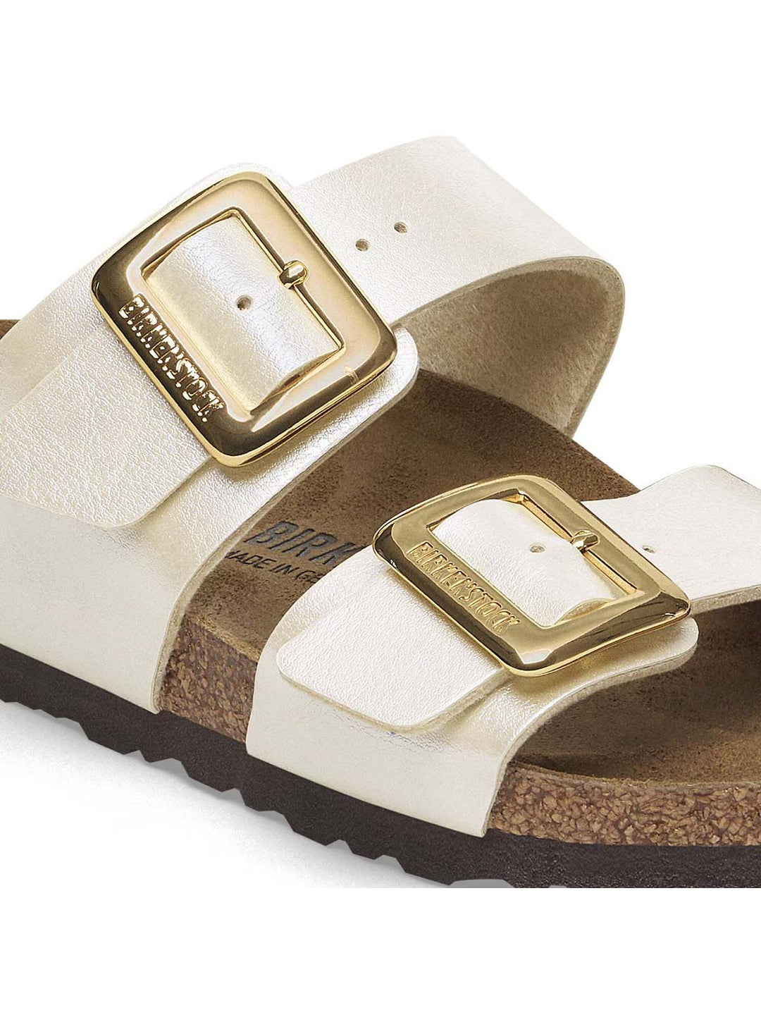 birkenstock sydney luxe buckle women's | graceful pearl white