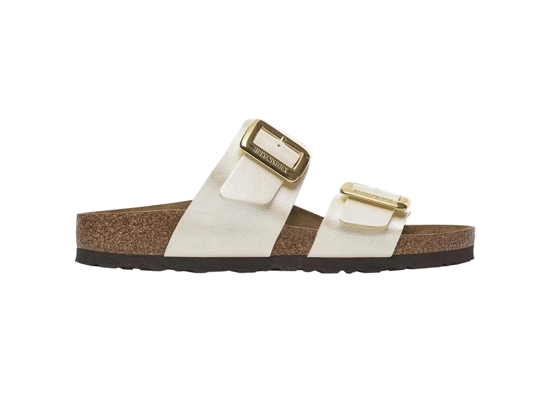 birkenstock sydney luxe buckle women's | graceful pearl white