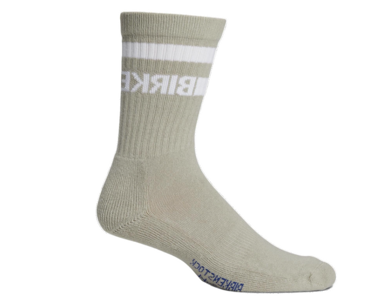 birkenstock cotton stripe socks | grey