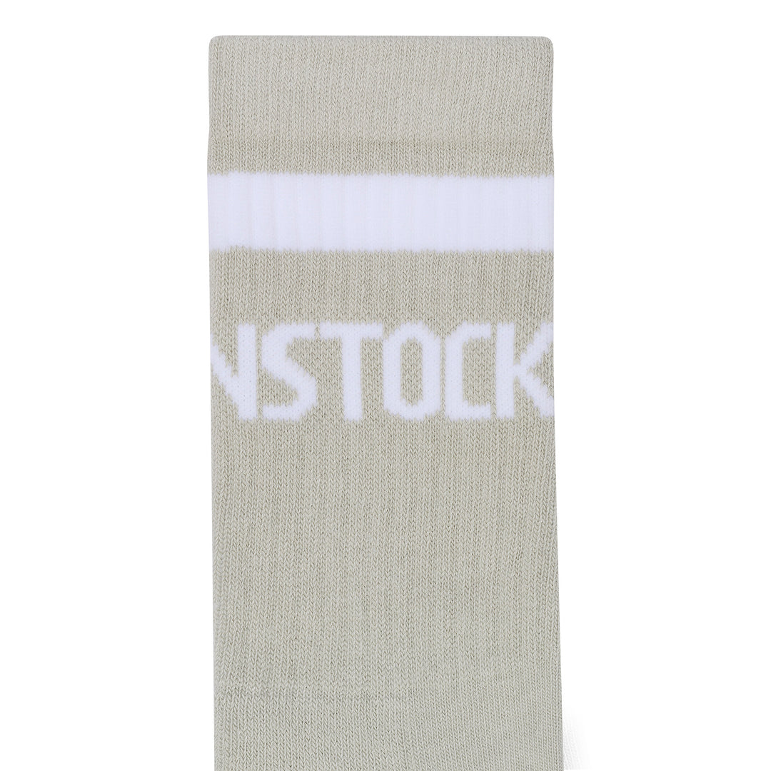 birkenstock cotton stripe socks | grey
