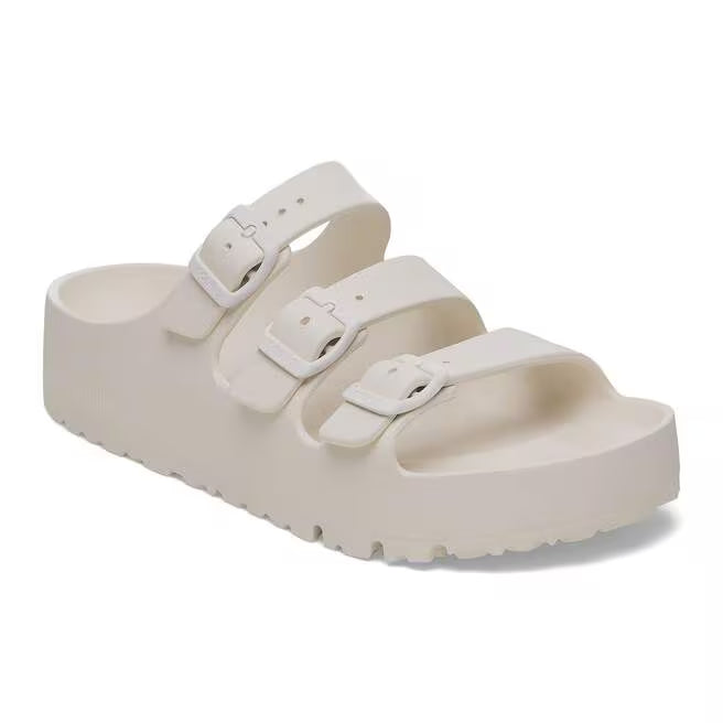 birkenstock florida flex platform women's | eggshell