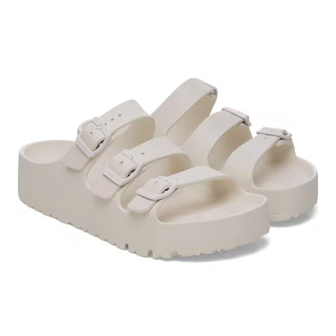 birkenstock florida flex platform women's | eggshell