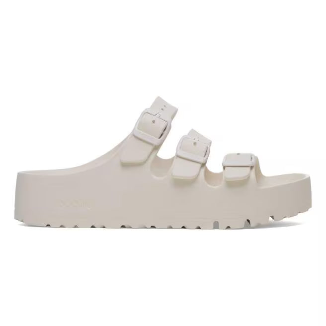 birkenstock florida flex platform women's | eggshell