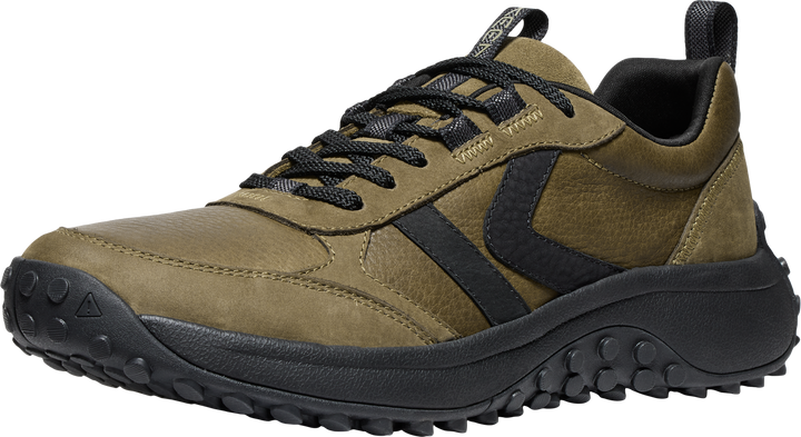 keen ks86 leather men's | dark olive/black