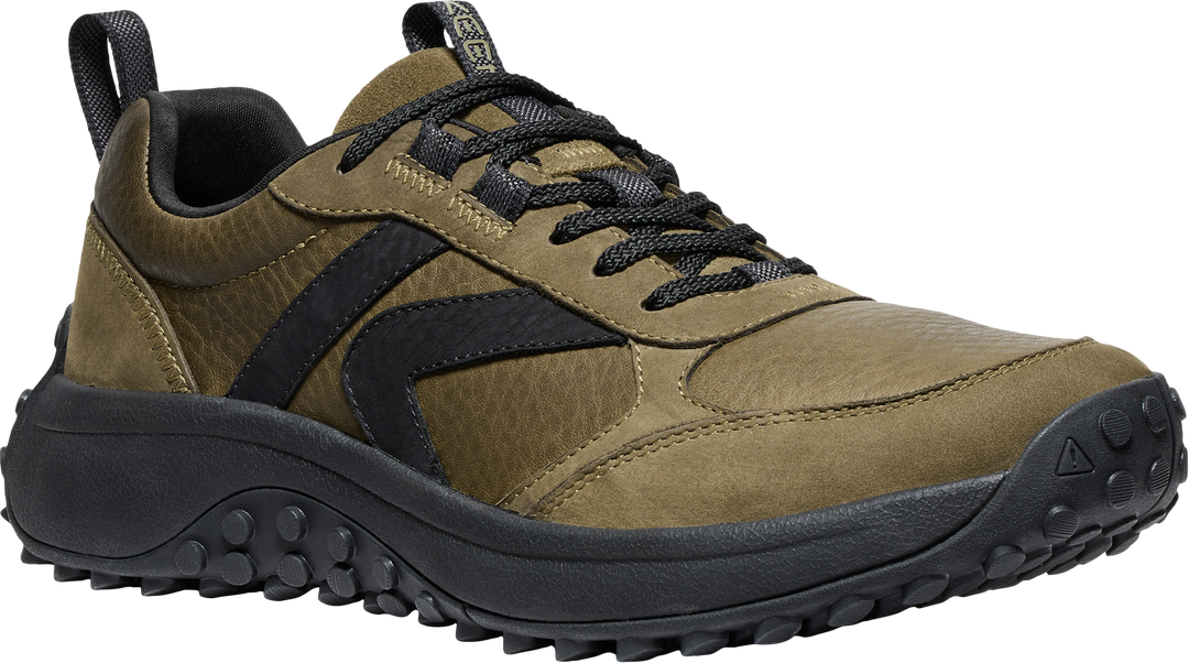 keen ks86 leather men's | dark olive/black