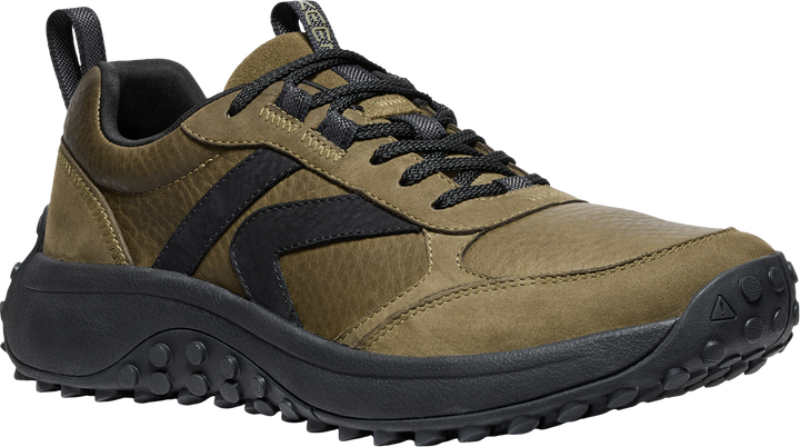 keen ks86 leather men's | dark olive/black