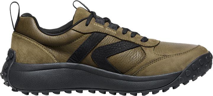 keen ks86 leather men's | dark olive/black