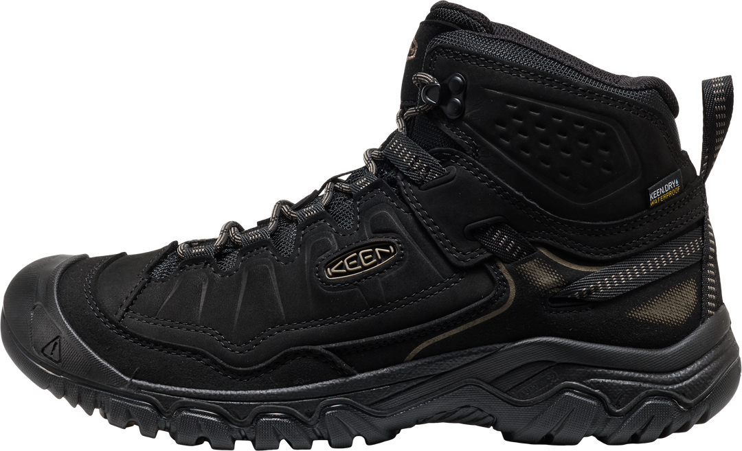 keen targhee iv waterproof men's | triple black