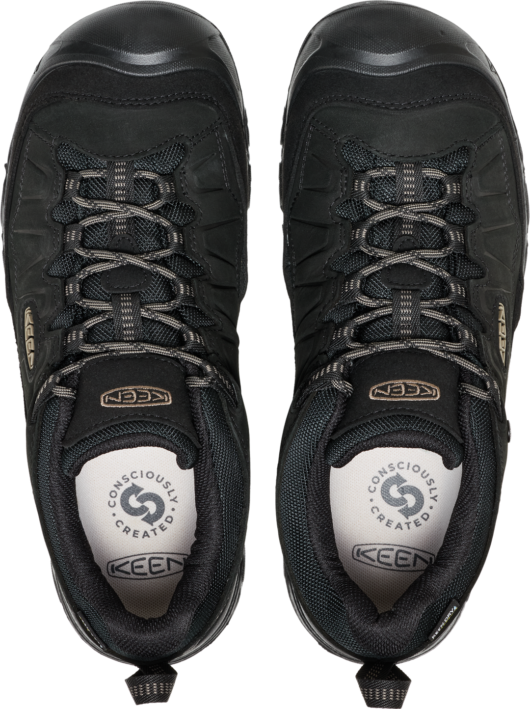 keen targhee iv waterproof men's | triple black
