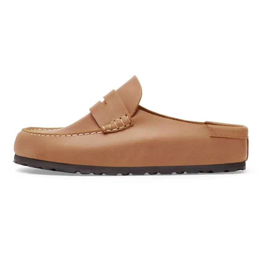 birkenstock naples wrapped | cognac
