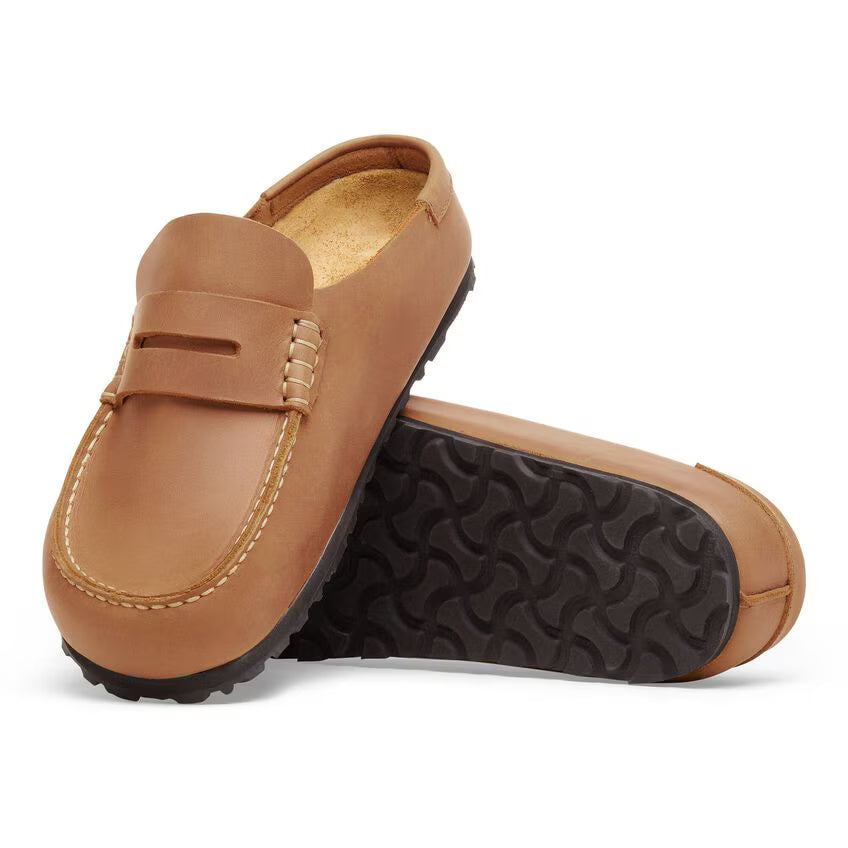 birkenstock naples wrapped | cognac