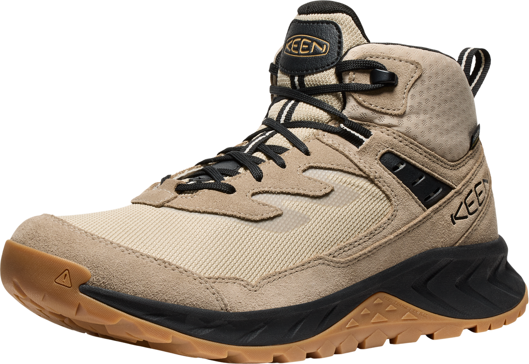 keen hightrail waterproof hiking  men's | brindle/oak buff