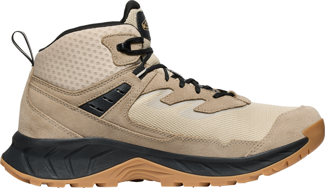 keen hightrail waterproof hiking  men's | brindle/oak buff