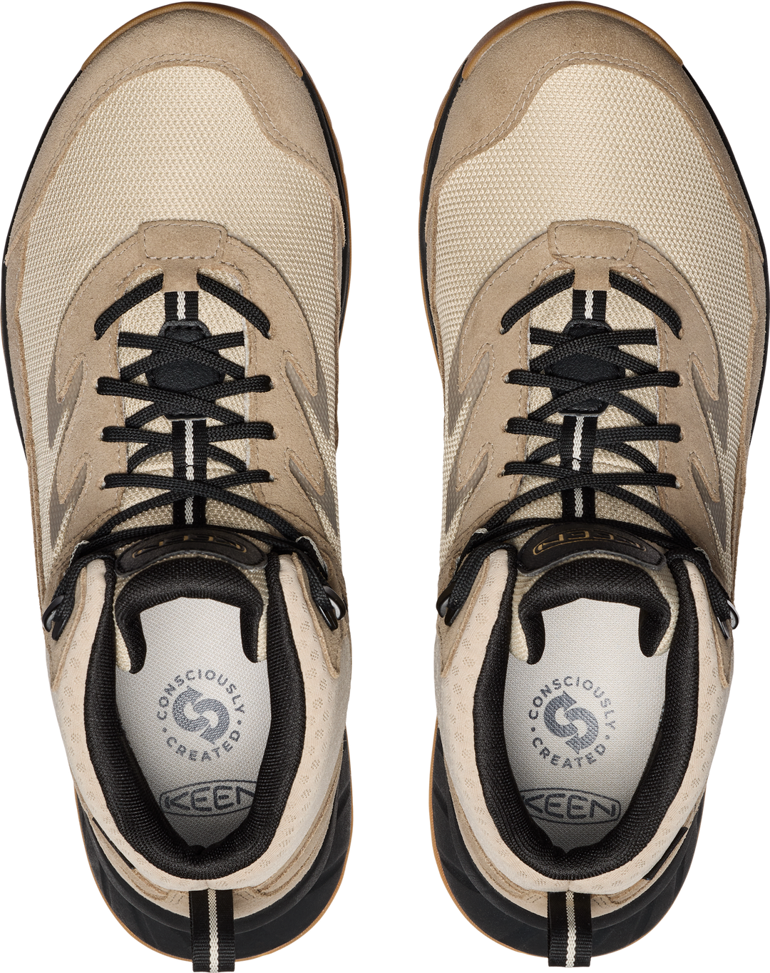 keen hightrail waterproof hiking  men's | brindle/oak buff