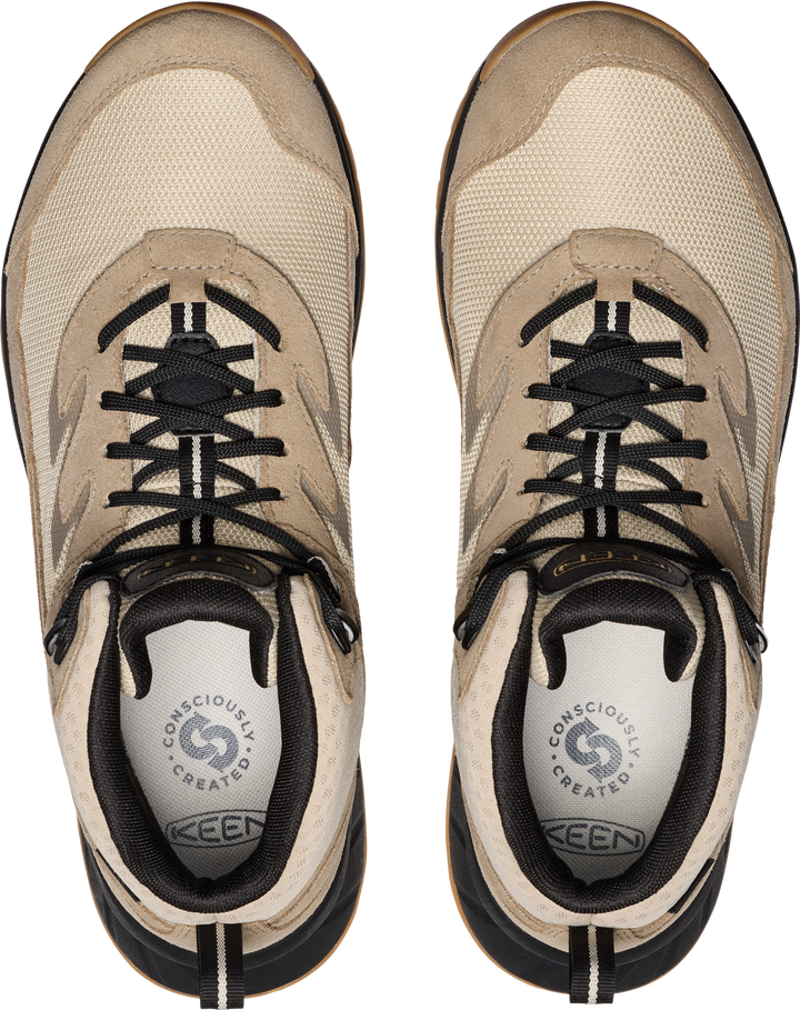 keen hightrail waterproof hiking  men's | brindle/oak buff