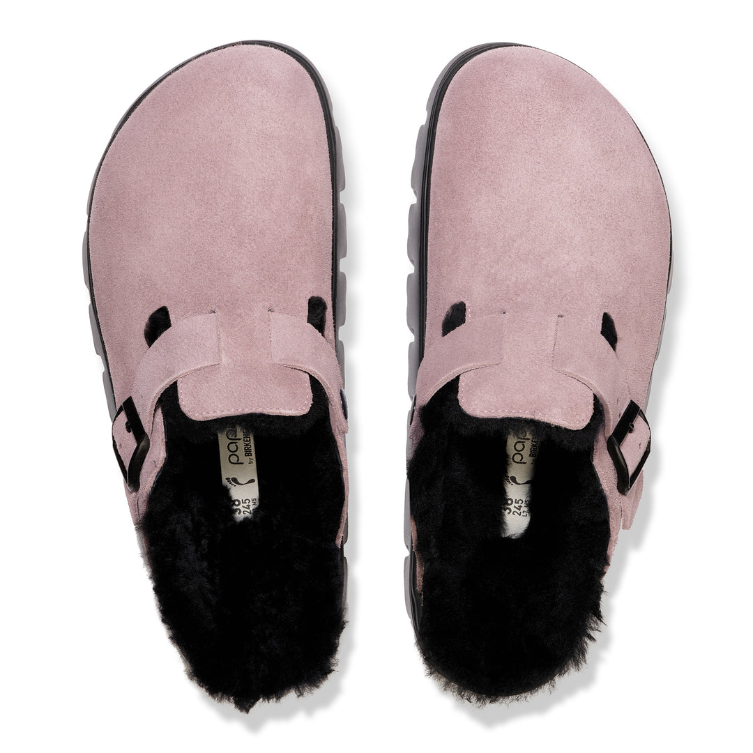 birkenstock boston chunky shearling suede leather | birkenstock boston chunky shearling suede leather