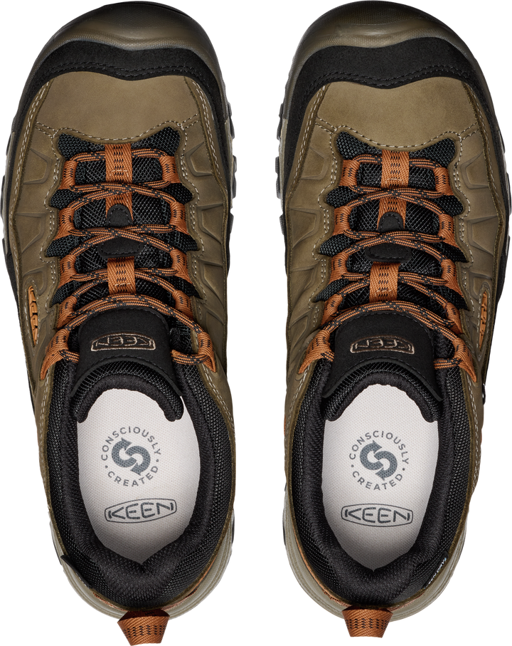 keen targhee iv waterproof hiking wide men's | sea turtle roasted pecan