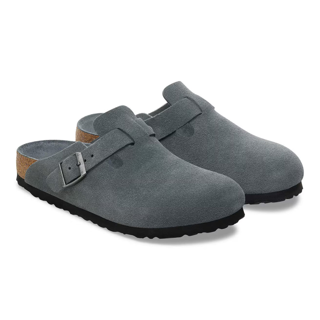 birkenstock boston soft footbed | basalt gray