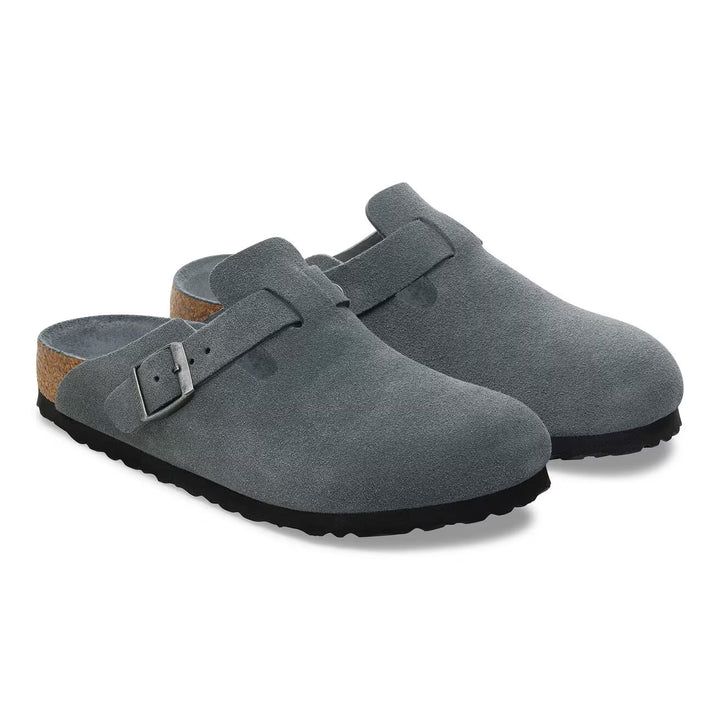birkenstock boston soft footbed | basalt gray
