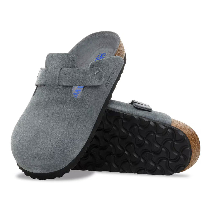 birkenstock boston soft footbed | basalt gray
