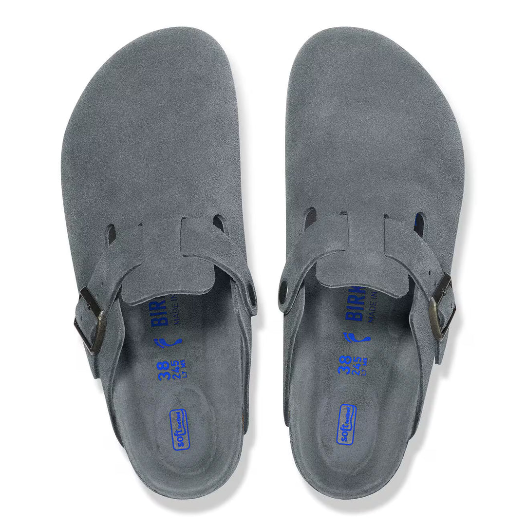 birkenstock boston soft footbed | basalt gray