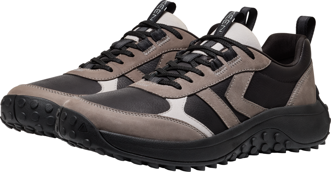 keen ks86 leather men's | black/steel grey