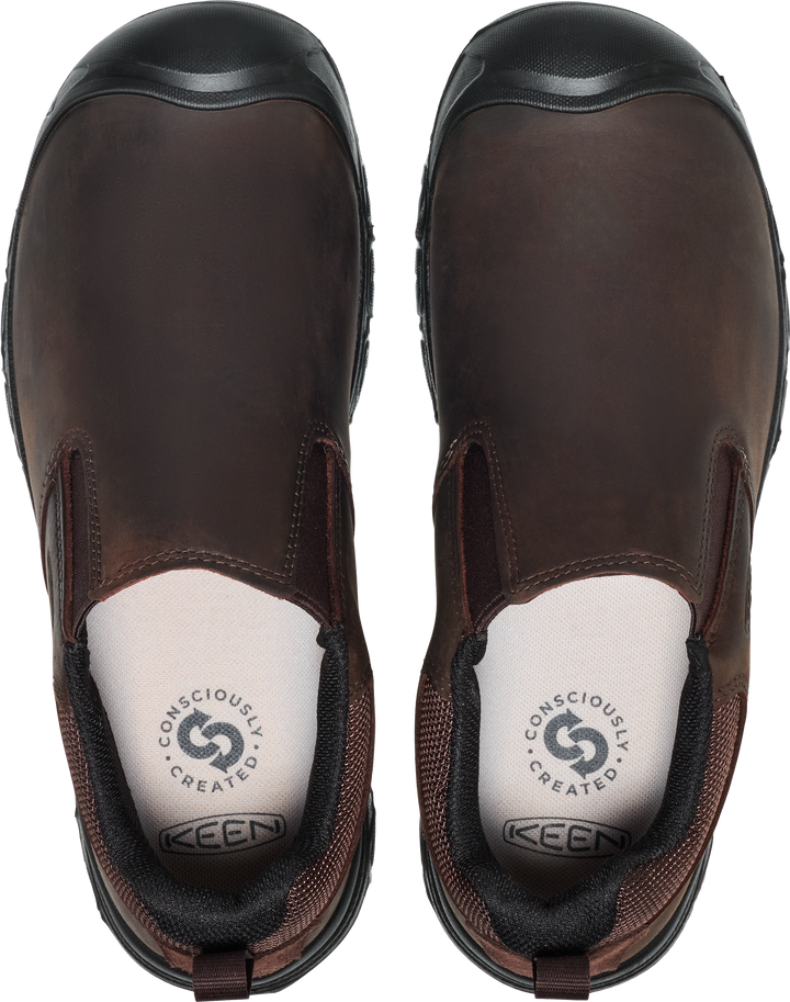 keen targhee iv wide slip-on men's | java/black
