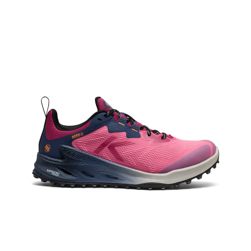 keen zionic nxt waterproof hiking women's | pink lemonade/bright marigold