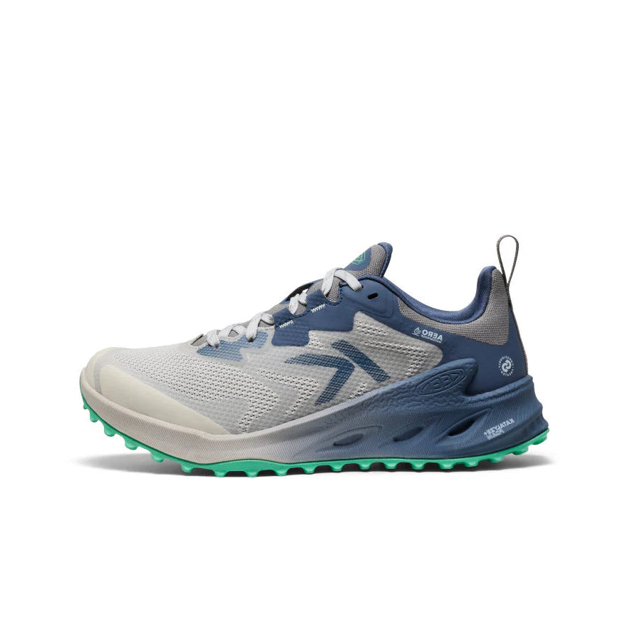 keen zionic nxt waterproof hiking women's | vapor/ballad blue