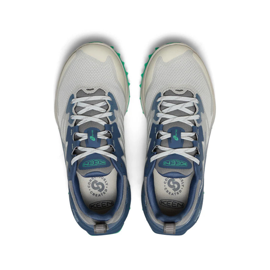 keen zionic nxt waterproof hiking women's | vapor/ballad blue