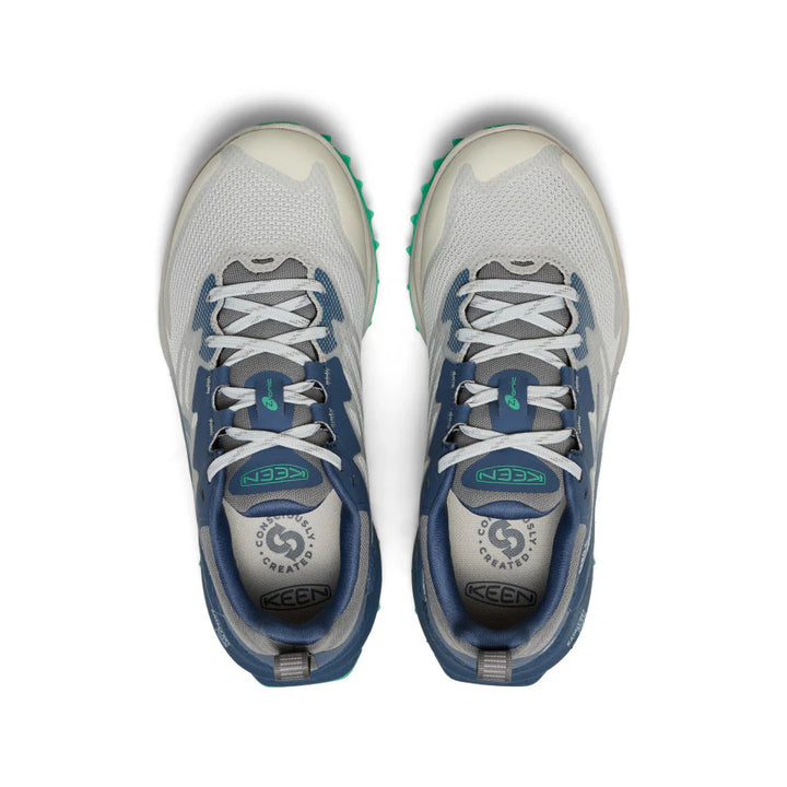 keen zionic nxt waterproof hiking women's | vapor/ballad blue